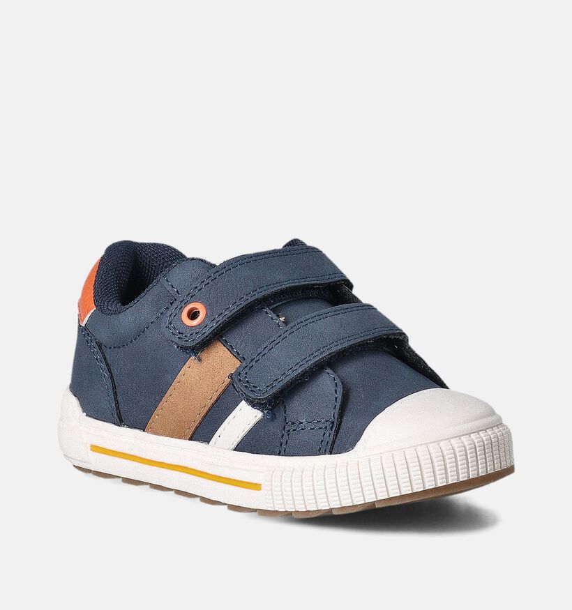 Milo & Mila Blauwe Babyschoenen voor jongens, meisjes (354429) - geschikt voor steunzolen