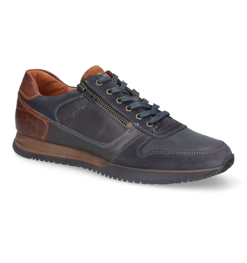 Australian Browning Grijze Veterschoenen in leer (313336)
