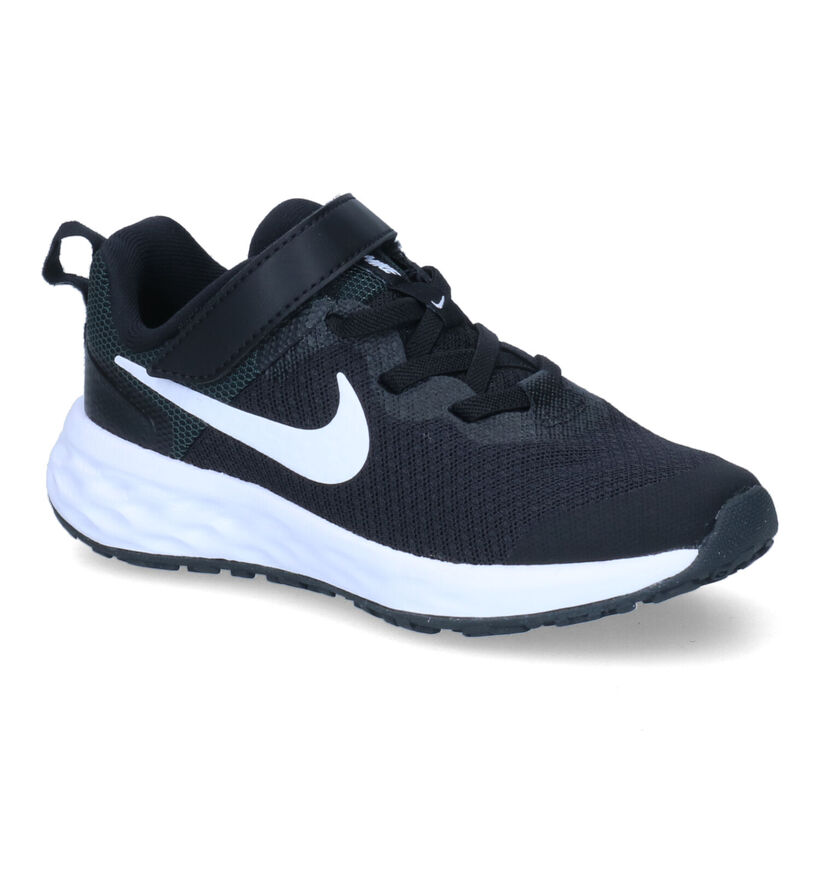 Nike Revolution 6 PS Zwarte Sneakers in stof (302152)