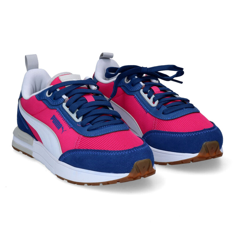 Puma Roze/Blauwe Sneakers voor dames (301367) - geschikt voor steunzolen