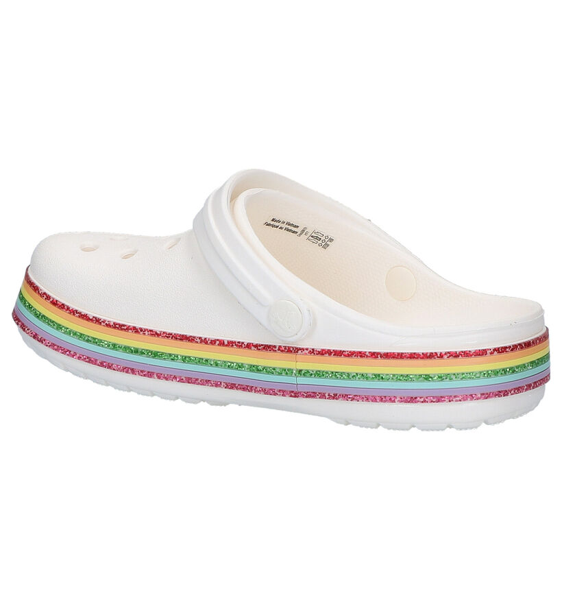 Crocs Crocband Rainbow Nu-pieds en Blanc en synthétique (269660)