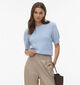Vero Moda Genius Lichtblauwe Pull met Korte Mouwen voor dames (367215)