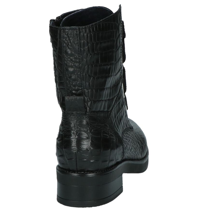Miss Rose Bottines en Noir en cuir (203051)