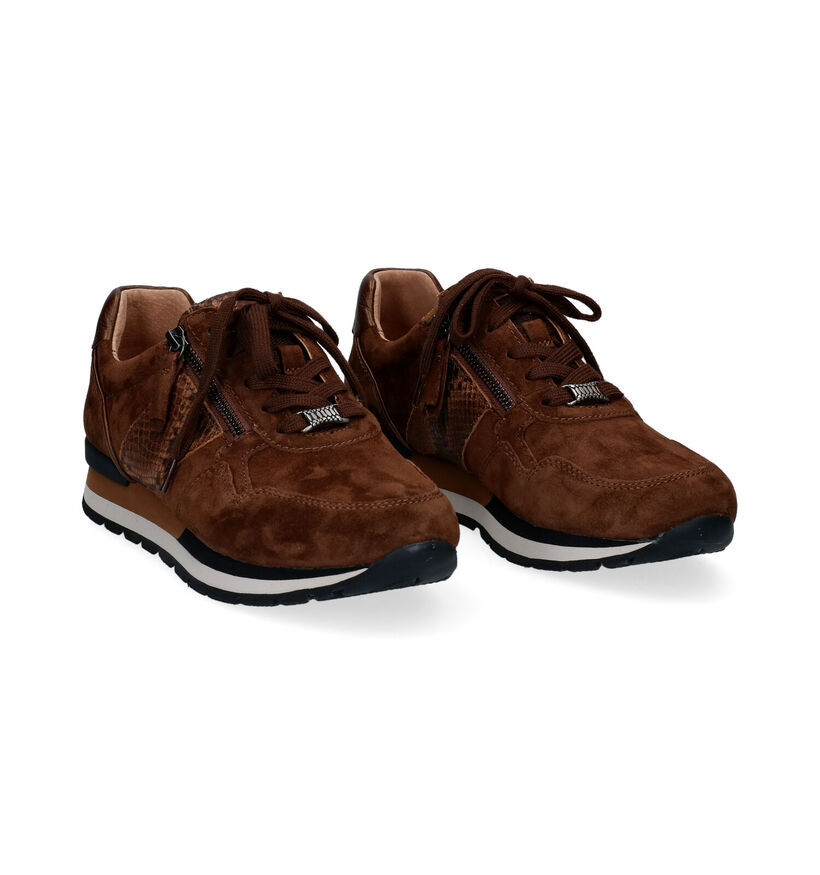 Gabor OptiFit Chaussures à lacets en Brun pour femmes (297237) - pour semelles orthopédiques