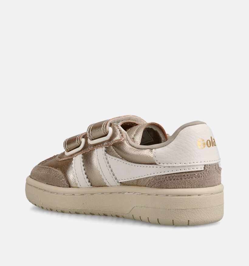 Gola Viper Glimmer Strap Gouden Sneakers voor meisjes (368507) - geschikt voor steunzolen