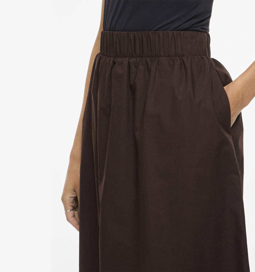 Vila Sophie Ankle Skirt Jupe mi-longue en Marron pour femmes (378436)