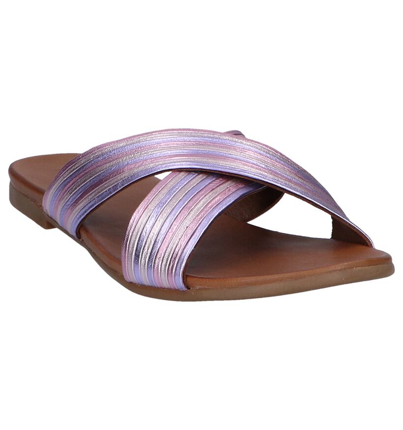 Inuovo Nu-pieds plates en Rose pour femmes (248761)