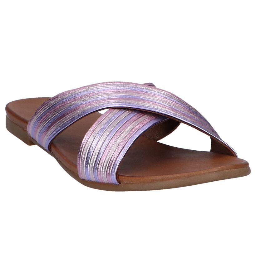 Metallic Roze Muiltjes Inuovo voor dames (248761)