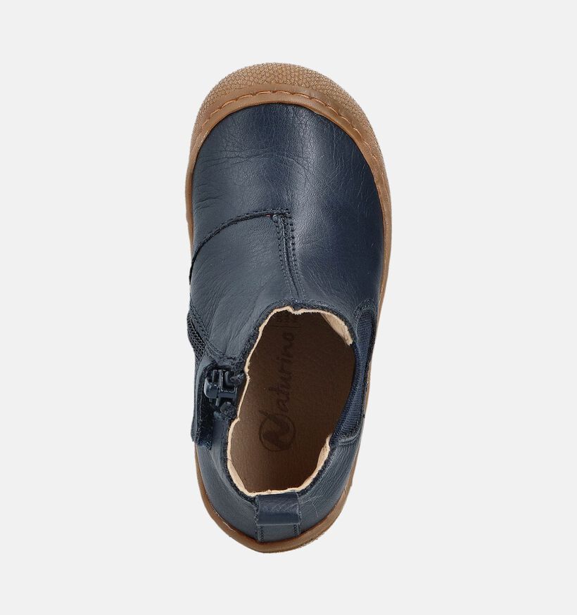 Naturino Sally Bottines Chelsea en Bleu foncé pour garçons, filles (364283) - pour semelles orthopédiques