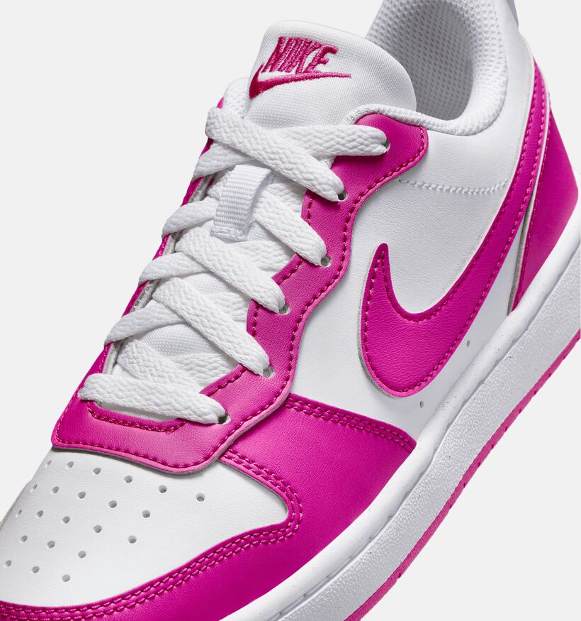 Nike Court Borough LOW Baskets en Rose pour filles (350498)