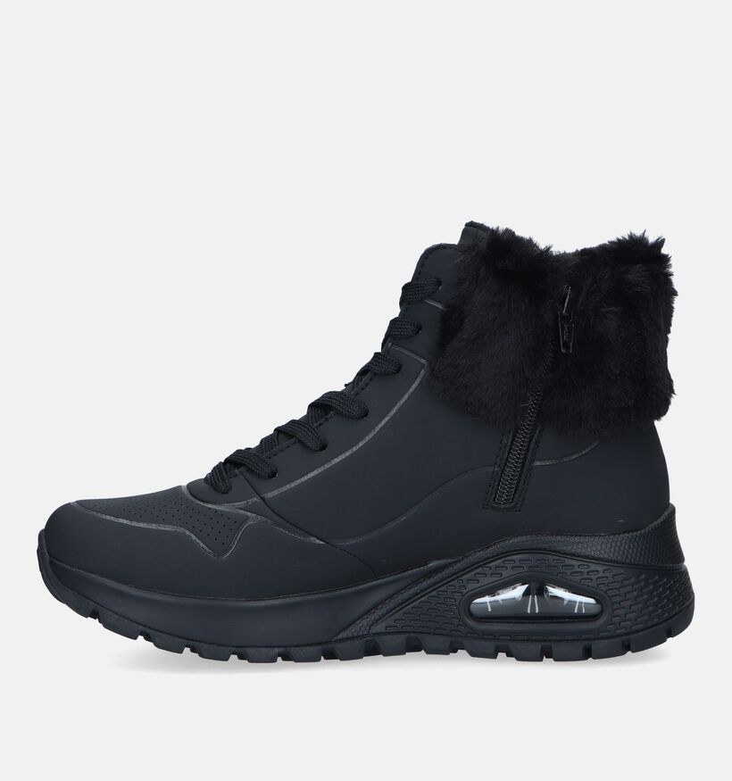 Skechers Uno Rugged Fall Bottines en Noir pour femmes (328071)