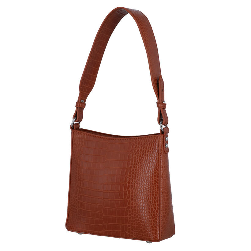 Hvisk Amble Vegan Cognac Schoudertas in kunstleer (300134)