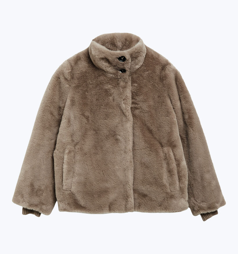 comma Manteau court en Taupe pour femmes (379434)