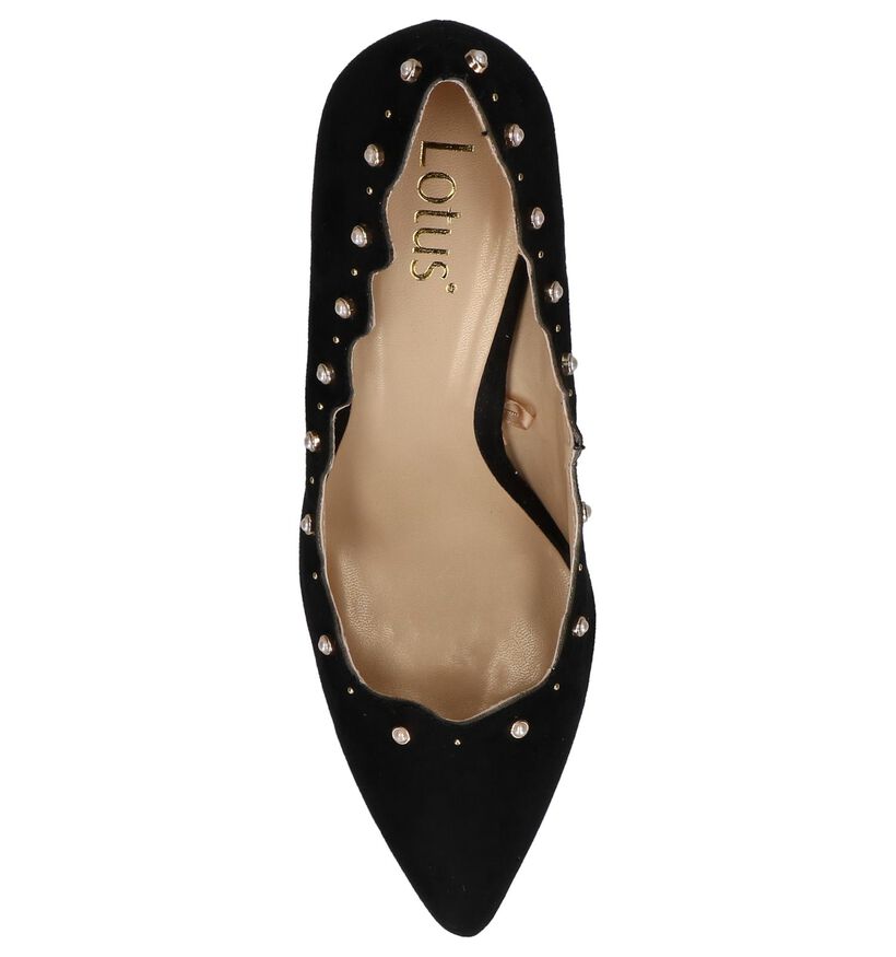 Lotus Popple Zwarte High Heels Pumps in stof (226594)