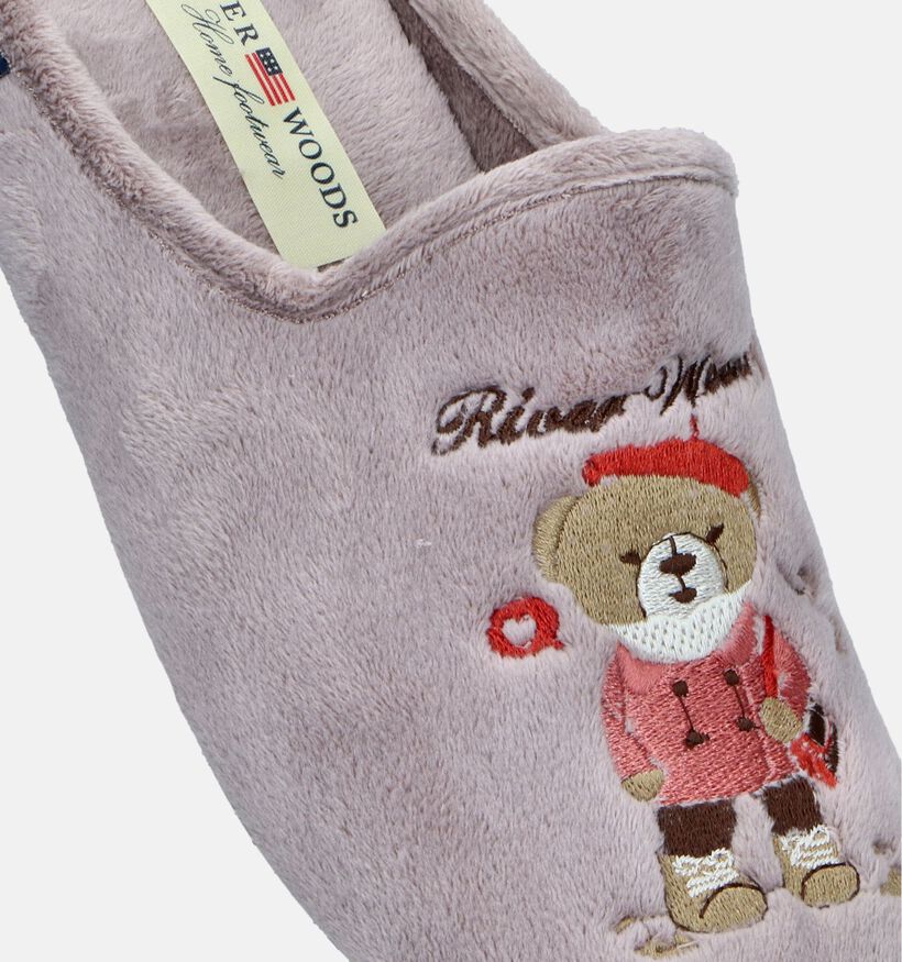 River Woods Pamela Pantoufles en Taupe pour femmes (347364)