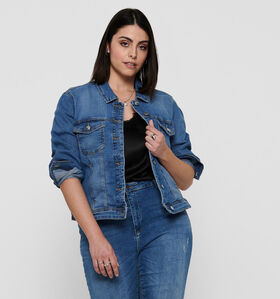 ONLY Carmakoma Wespa Veste en jeans en Bleu pour femmes (351423)