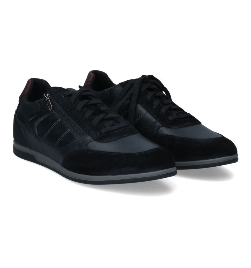 Geox Renan Zwarte Lage Schoenen in kunstleer (313676)