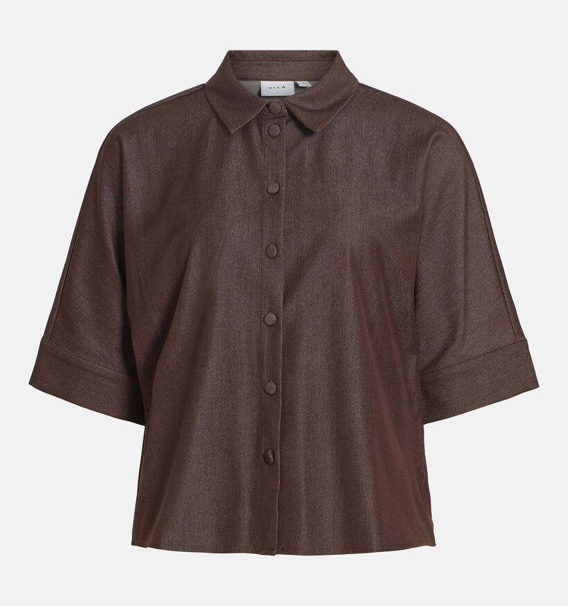 Vila Ofala Donkerbruine Blouse voor dames (378498)