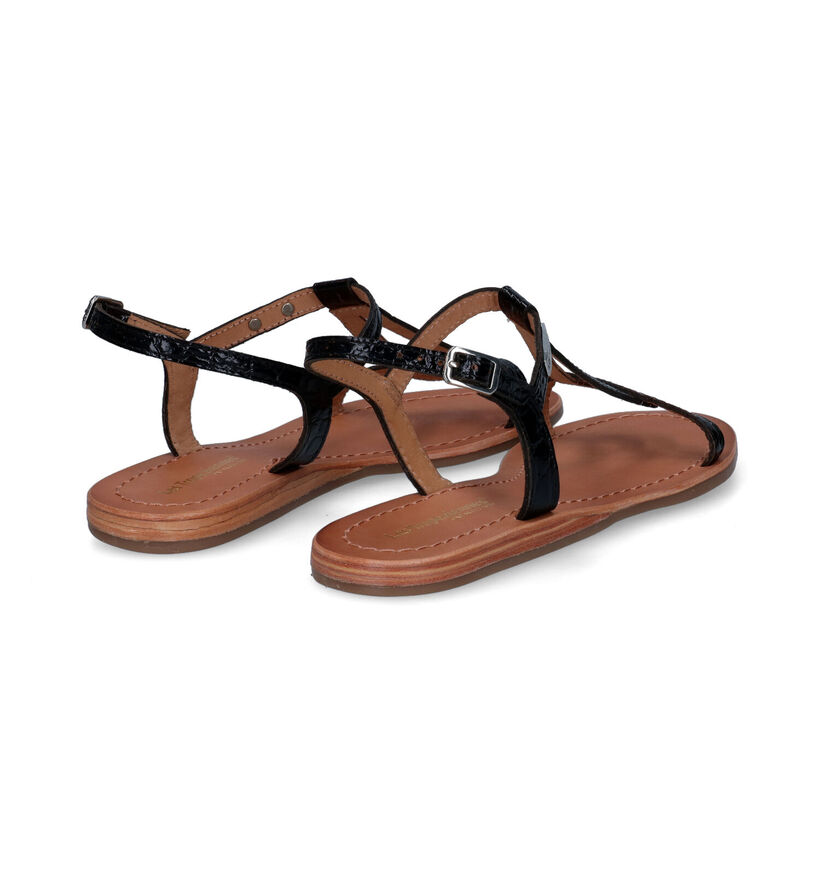Les Tropeziennes Hacroc Zwarte Sandalen in leer (324762)