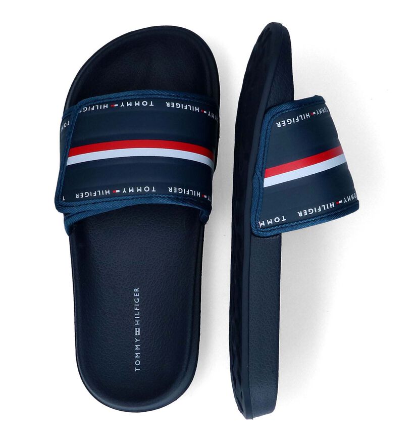 Tommy Hilfiger Claquettes en Bleu foncé pour garçons (303938)