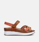 Piesanto Cognac Sandalen voor Steunzolen voor dames (373795) - geschikt voor steunzolen