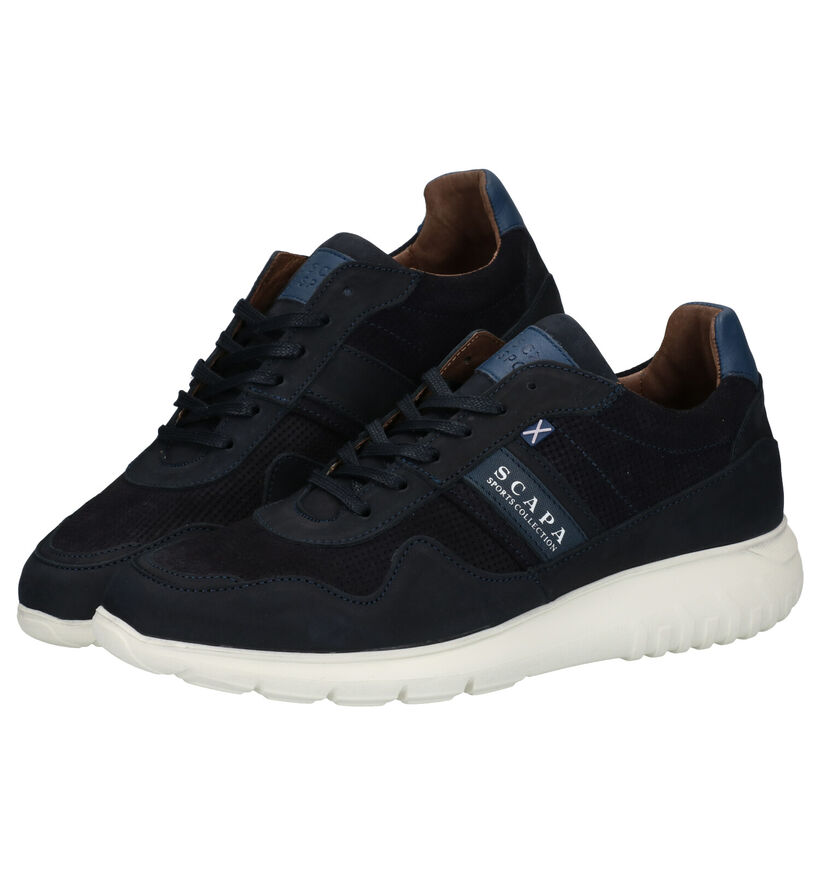 Scapa Kaki Veterschoenen in nubuck (281333)