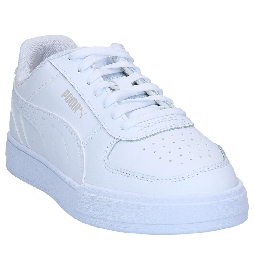 Puma Caven Witte Sneakers in kunstleer (293501)