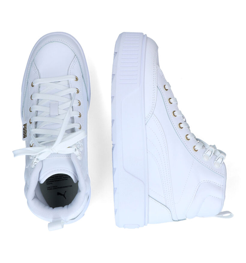 Puma Karmen Mid Baskets en Blanc pour femmes (311247) - pour semelles orthopédiques