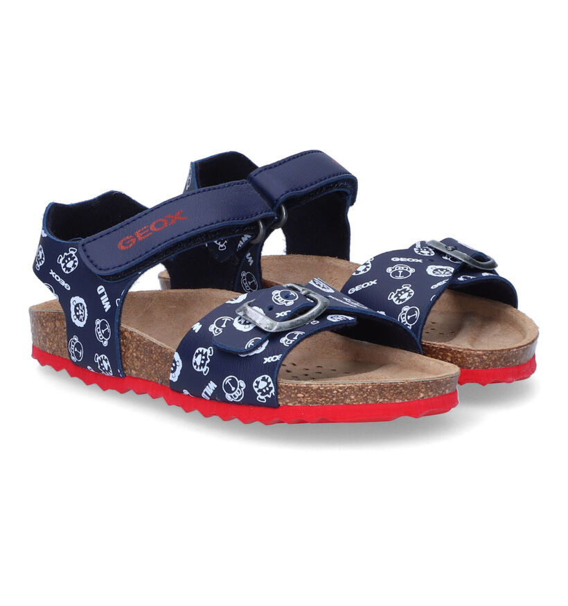 Geox Chalki Blauwe Sandalen in kunstleer (303741)