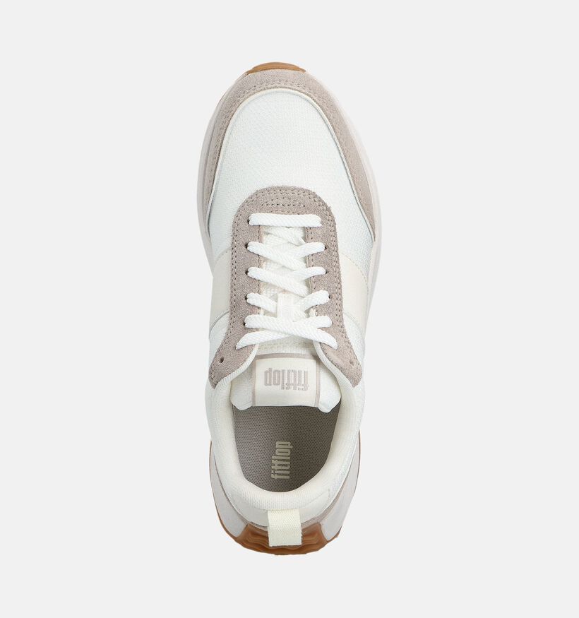 FitFlop Mode Flow Flatform Ecru Sneakers voor dames (361452) - geschikt voor steunzolen