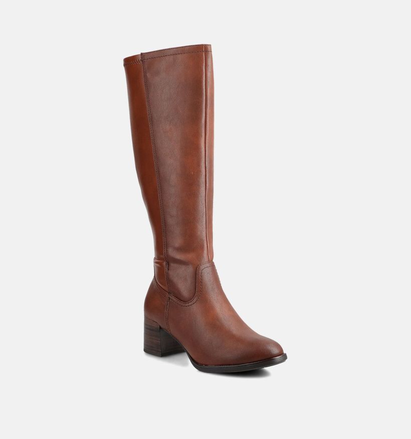 Jana Cognac Bruine Laarzen voor dames (362905) - geschikt voor steunzolen