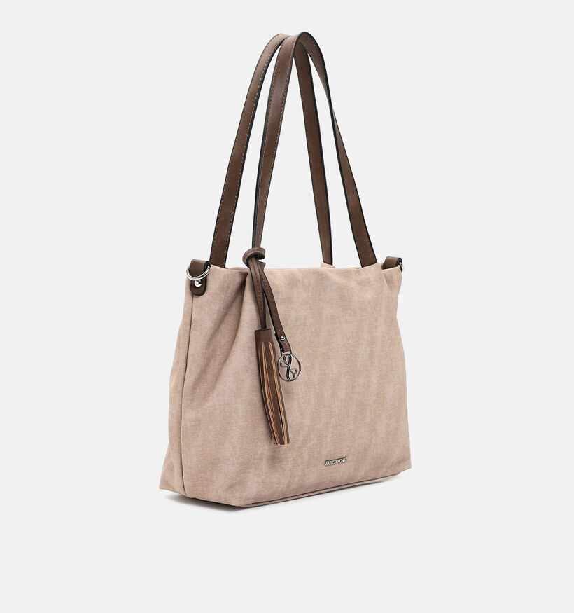 Emily & Noah Elke Blauwe Shopper tas met rits voor dames (340657)