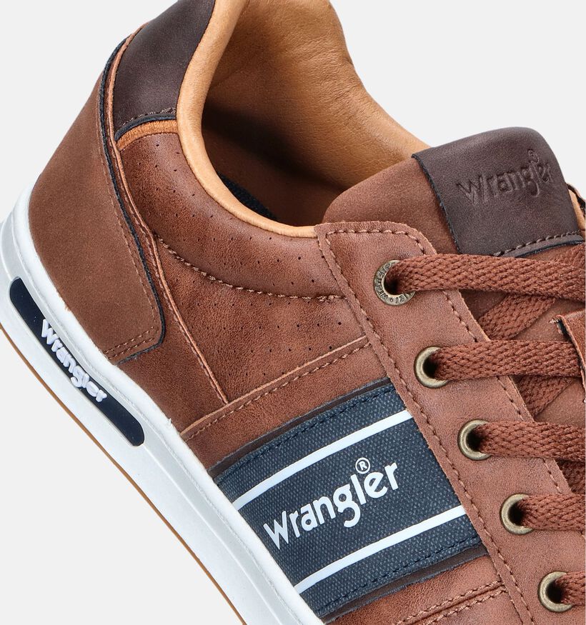 Wrangler Butch Cognac Veterschoenen voor heren (346069) - geschikt voor steunzolen