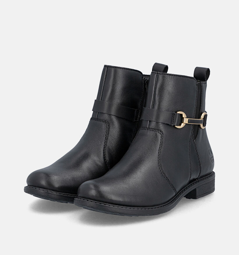 Rieker Bottines Chelsea en Noir pour femmes (379968) - pour semelles orthop&eacute;diques