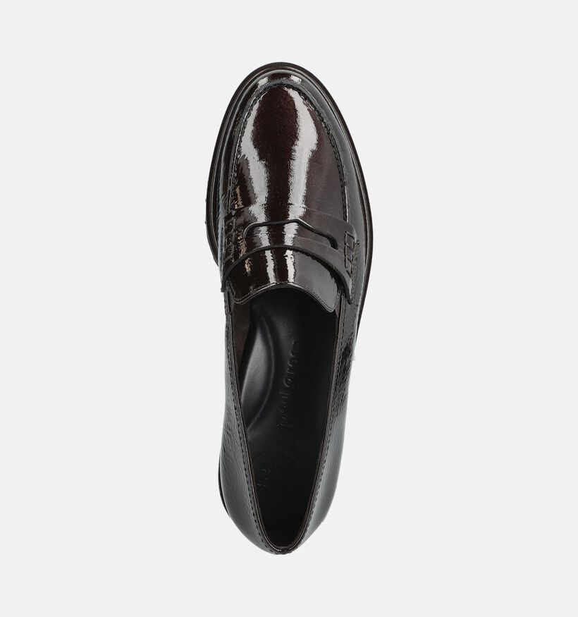 Paul Green Chaussures plates en Brun fonc&eacute; pour femmes (379781)
