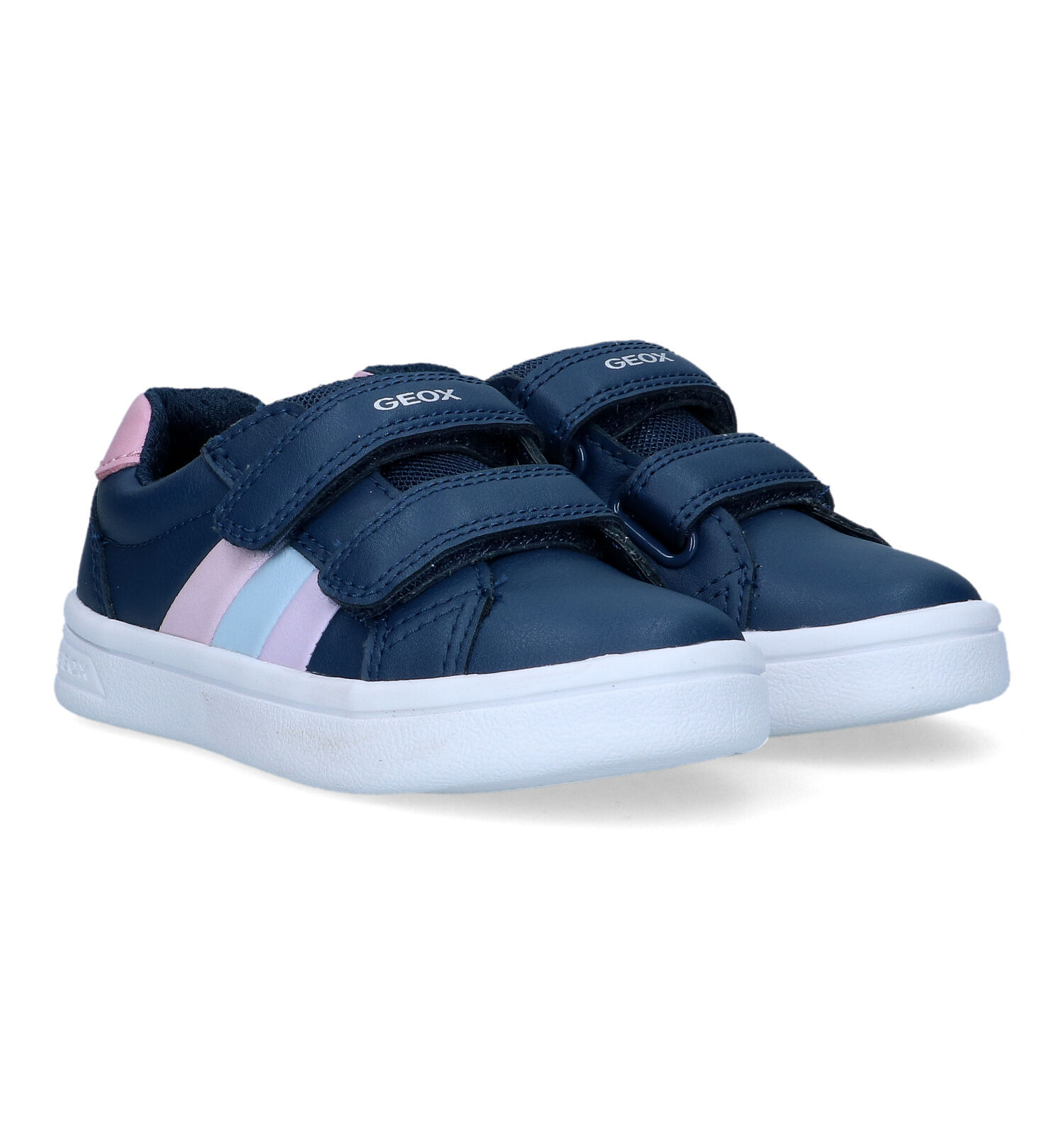 Geox Djrock Blauwe Sneakers Meisjes Sneakers Online op TORFS.BE