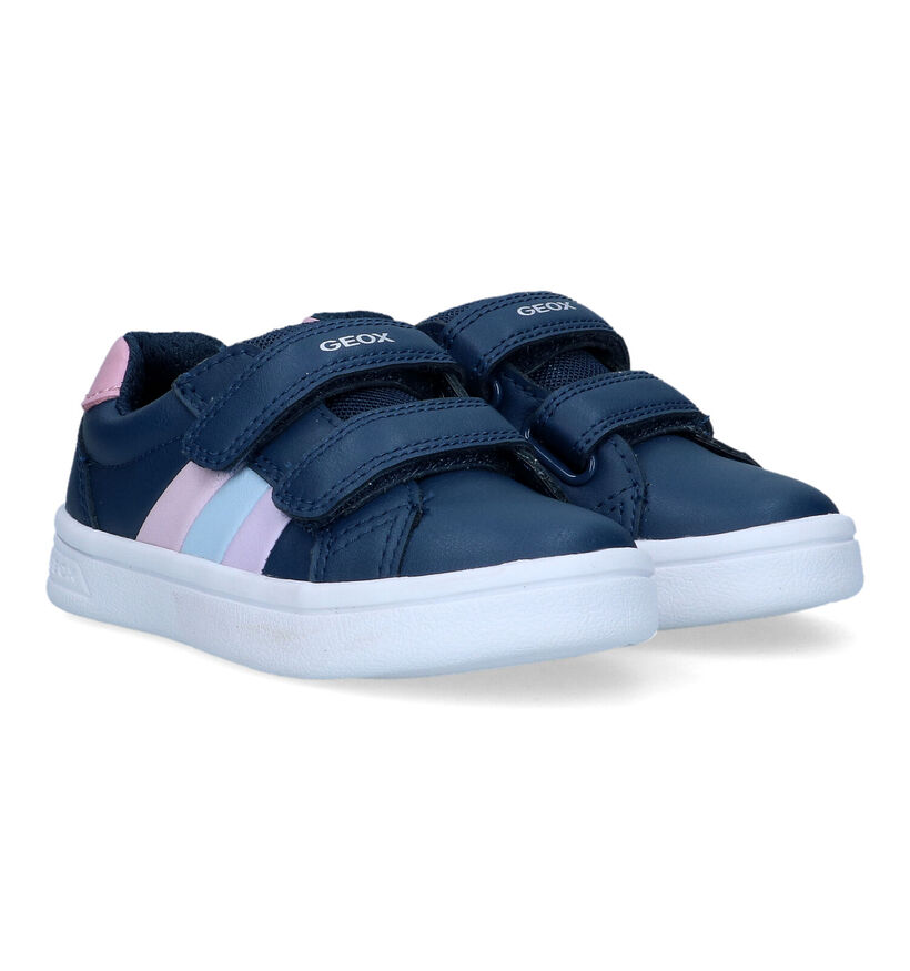 Geox Djrock Blauwe Sneakers voor meisjes (320649) - geschikt voor steunzolen