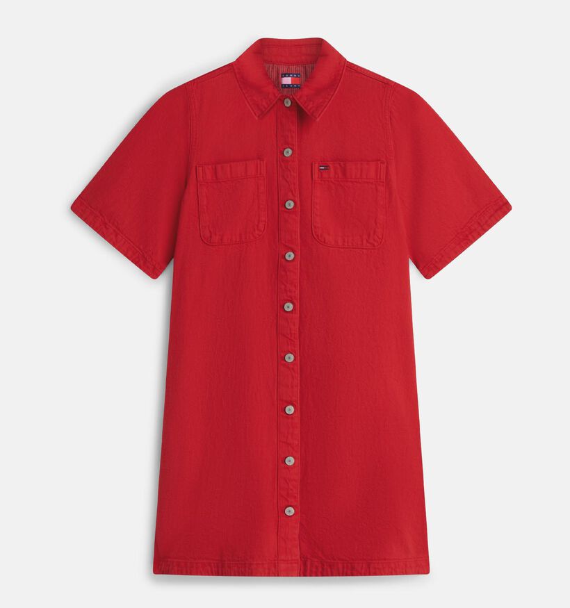 Tommy Hilfiger Twill Rode Jurk voor dames (375856)