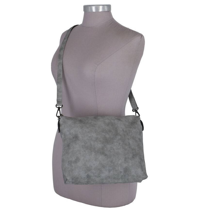 Emily & Noah Cabas Bag in Bag en Gris en simili cuir (284365)