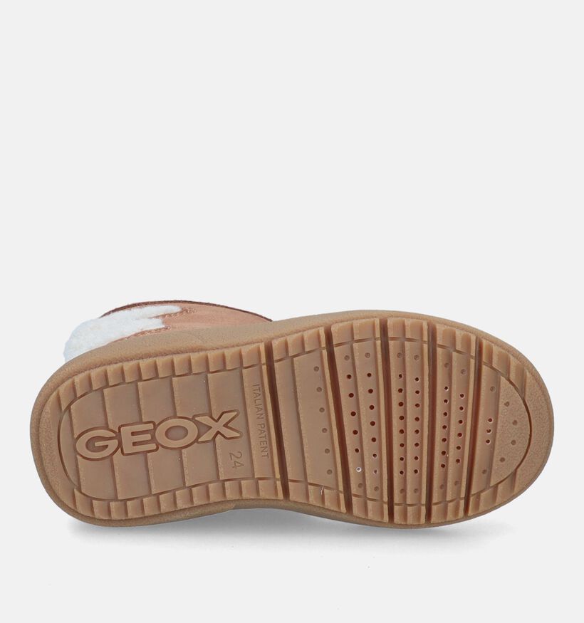 Geox Theleven Cognac Waterdichte Laarzen voor meisjes (330132) - geschikt voor steunzolen