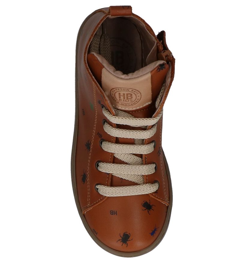 Hampton Bays Chaussures hautes en Cognac en cuir (232369)