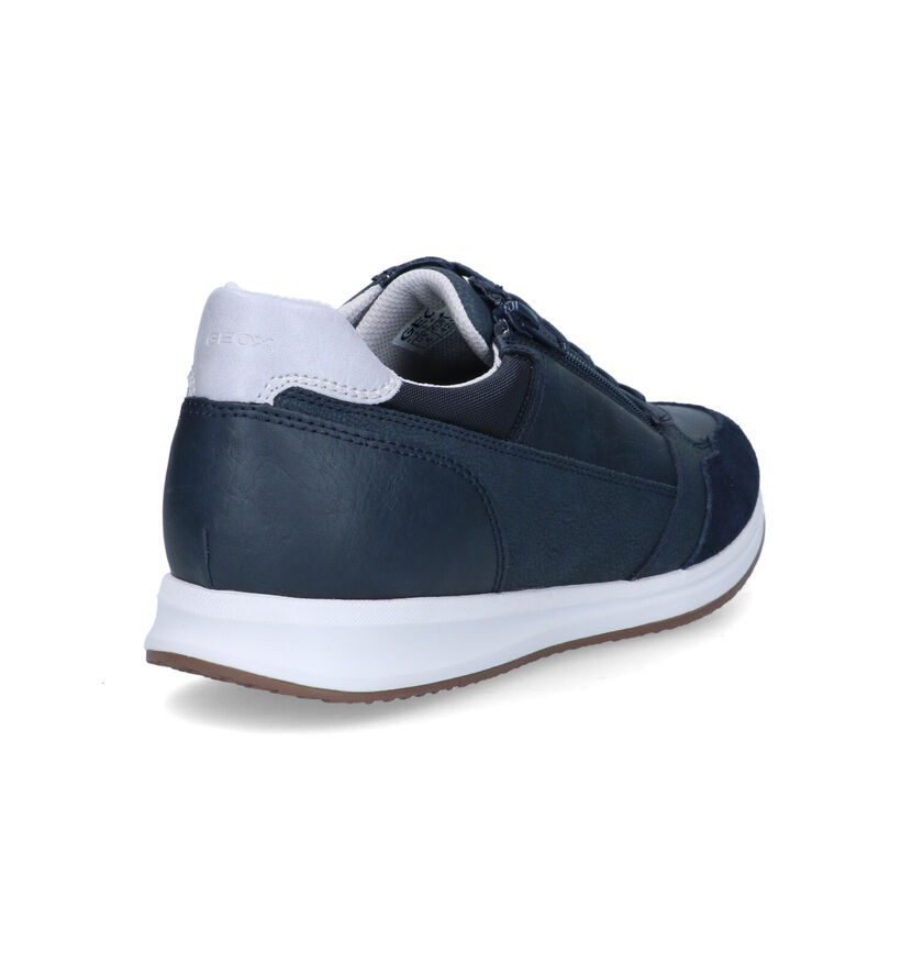 Geox Optek Avery Bruine Veterschoenen in kunstleer (320090)