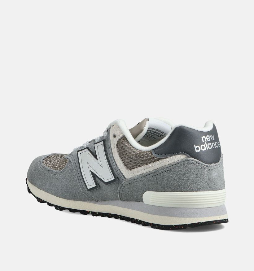 New Balance Zwarte/Grijze Sneakers New Balance Grijze Sneakers voor jongens, meisjes (358672) - geschikt voor steunzolen