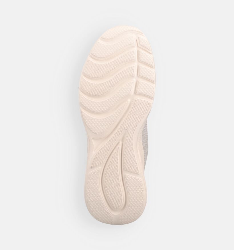 Skechers Bobs Squad Waves Baskets en Ecru pour femmes (375600) - pour semelles orthop&eacute;diques