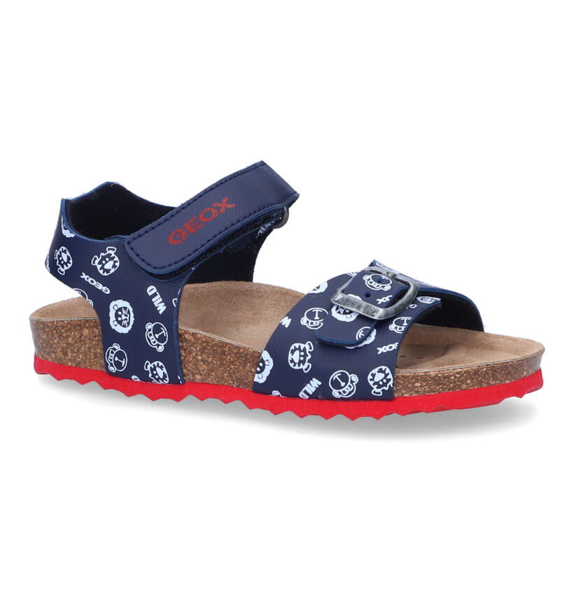 Geox Chalki Sandales en Bleu en simili cuir (303741)