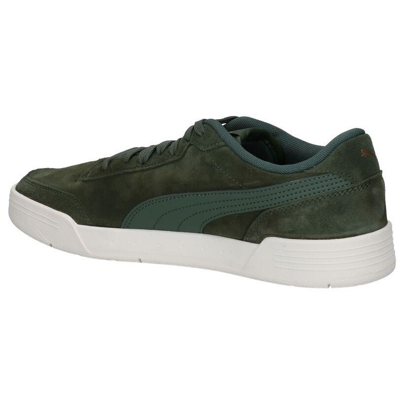 Puma Caracal Baskets en Vert kaki en daim (276736)