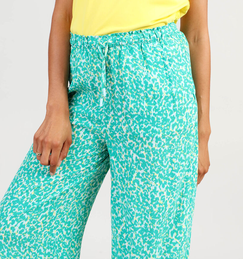 comma casual identity Pantalon large en Vert pour femmes (345063)