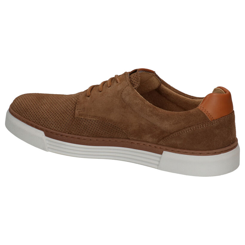 Camel Active Racket Chaussures à lacets en Cognac en daim (271297)