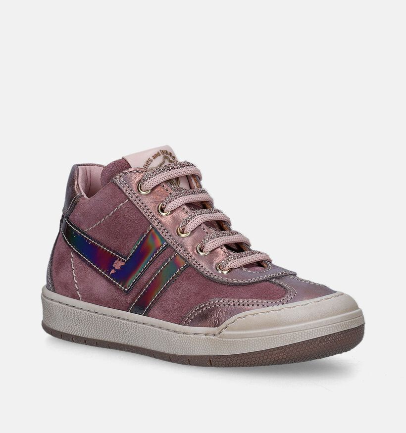 STONES and BONES Noles Roze Bottines voor meisjes (345763) - geschikt voor steunzolen