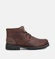 Skechers Quintero Damien Donkerbruine Boots met Veters voor heren (378010)